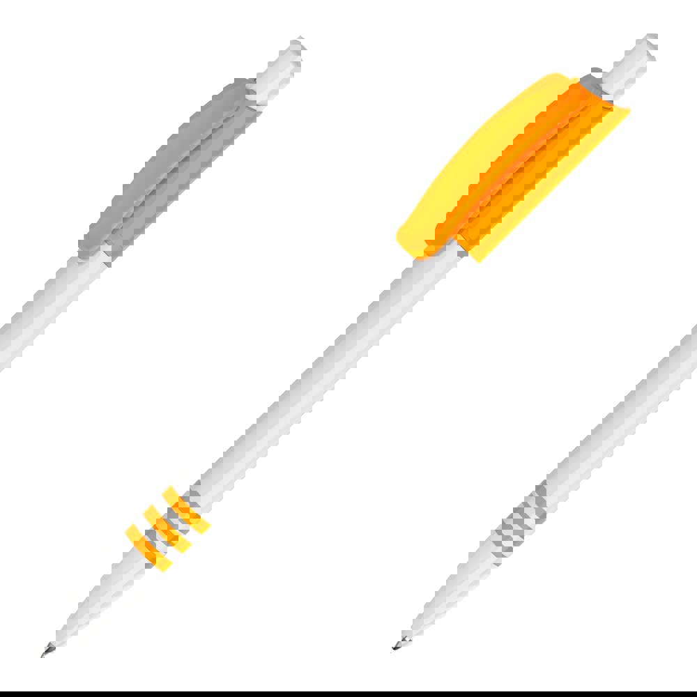 Balpen Tropic hardcolour - Wit / Oranje