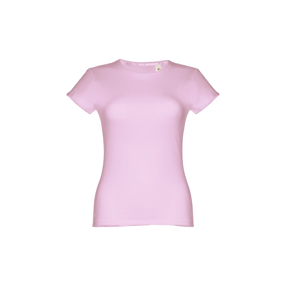 THC SOFIA. Katoenen dames-T-shirt met riem - Lila