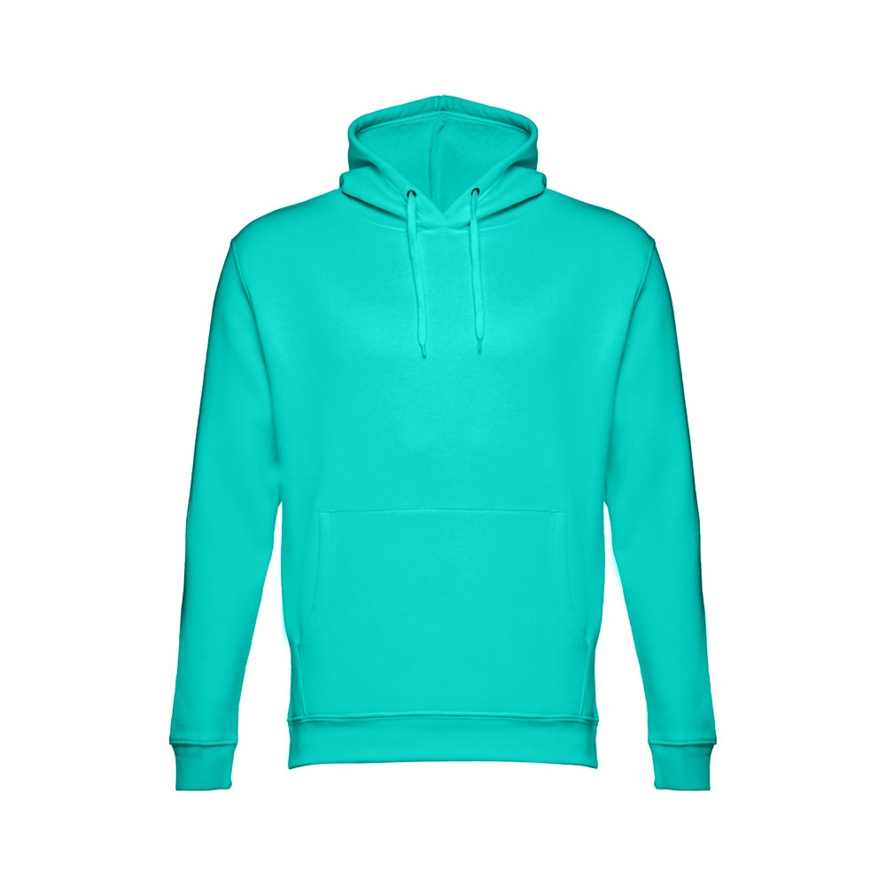 THC PHOENIX. Sweater (unisex) met capuchon in katoen en polyester - Turkoois groen