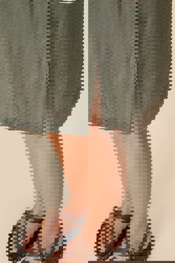 SP5008 - Linnen overhemdjurk voor dames