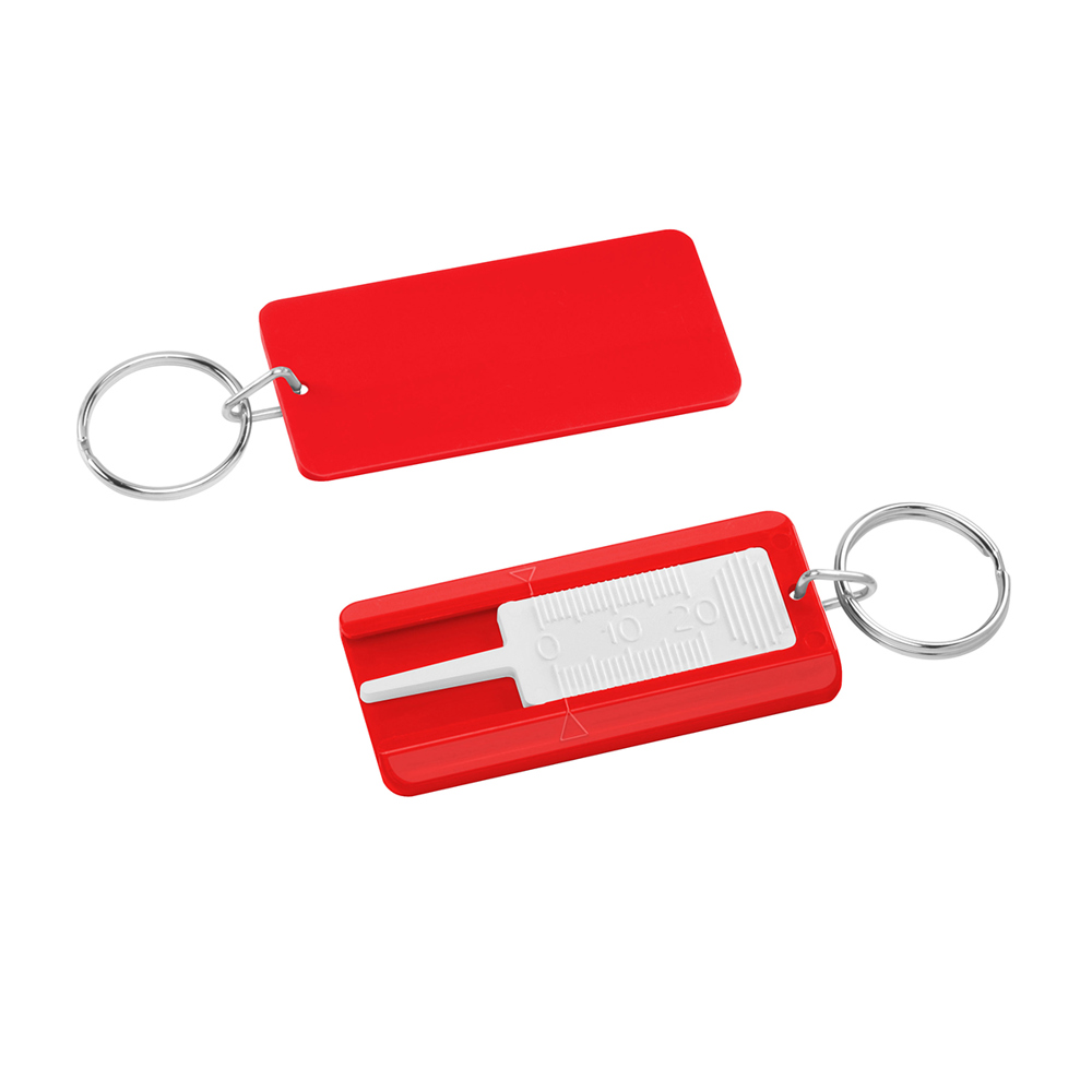 Bandenprofiel dieptemeter - wit/rood