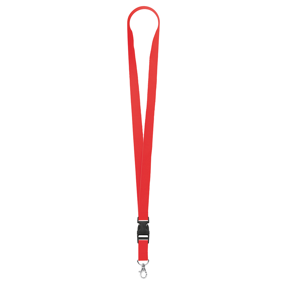 Keycord "standaard", breedte 20 mm - Felrood