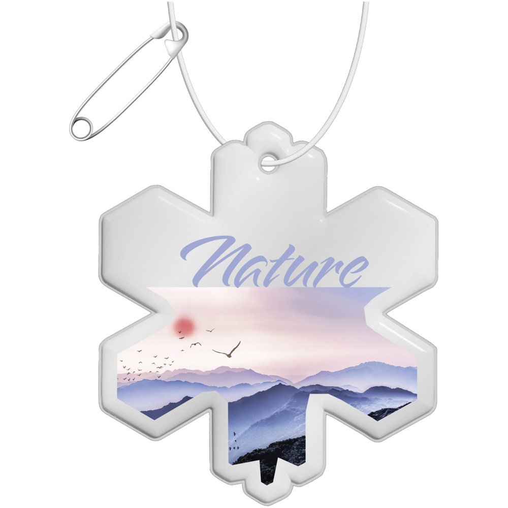 RFX™ H-10 reflecterende pvc hanger met sneeuwvlok