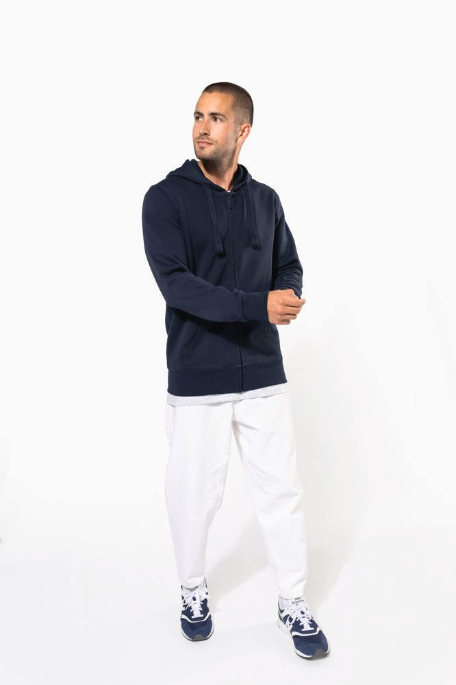 K454C - Hooded Sweater Met Rits