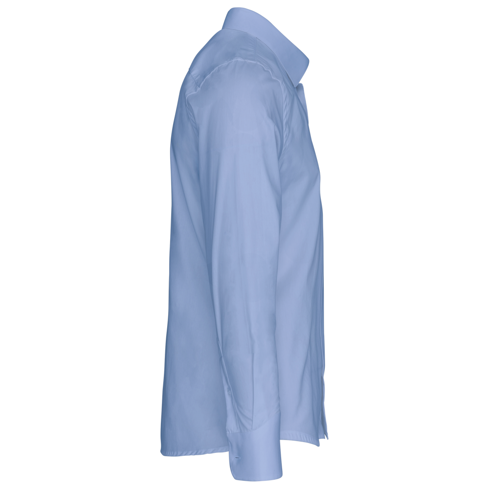 K513C - Herenoverhemd in popeline met lange mouwen