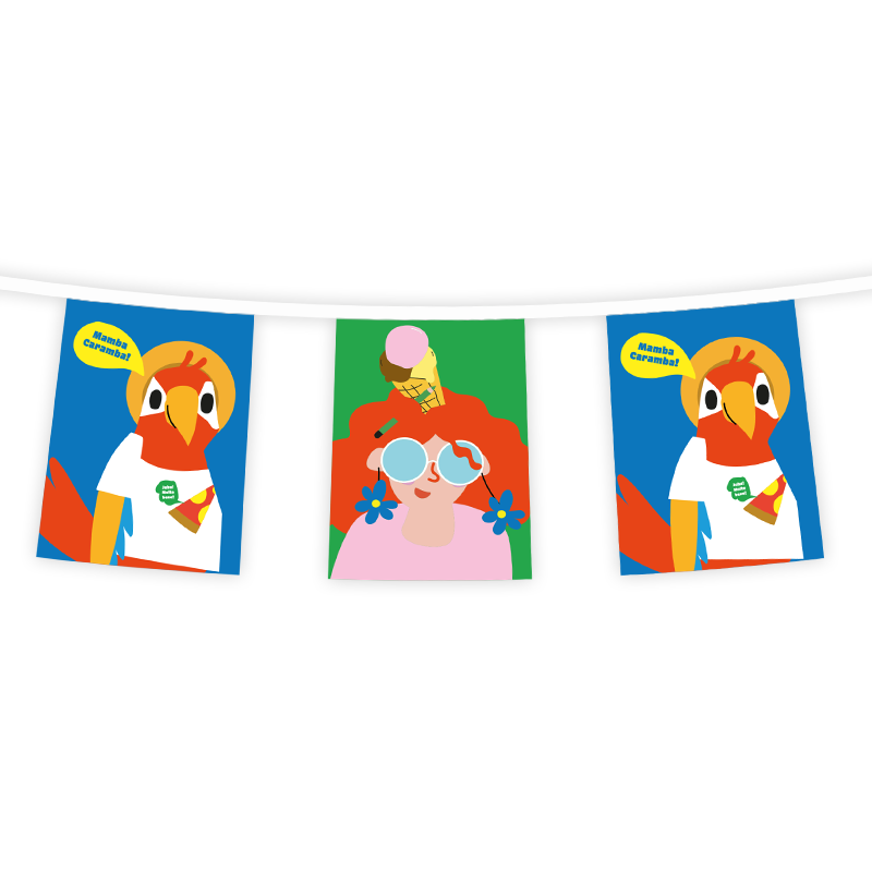 Vlaggenlijnen 20 x 30 cm