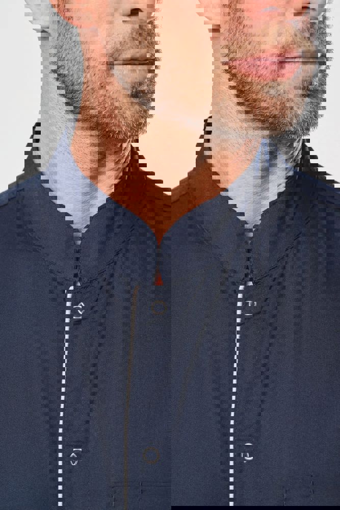 WK505 - Herenoverhemd in polykatoen met drukknopen