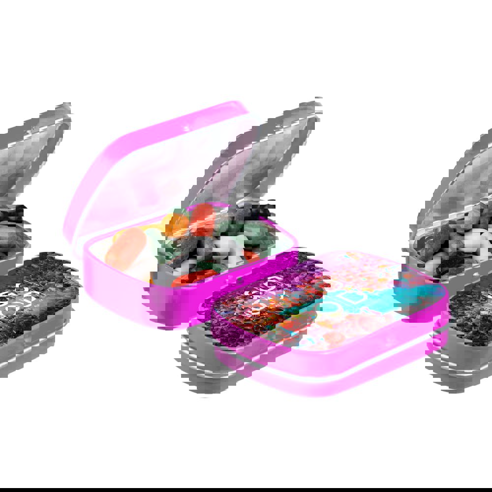 Mini scharnierblikje met snoep