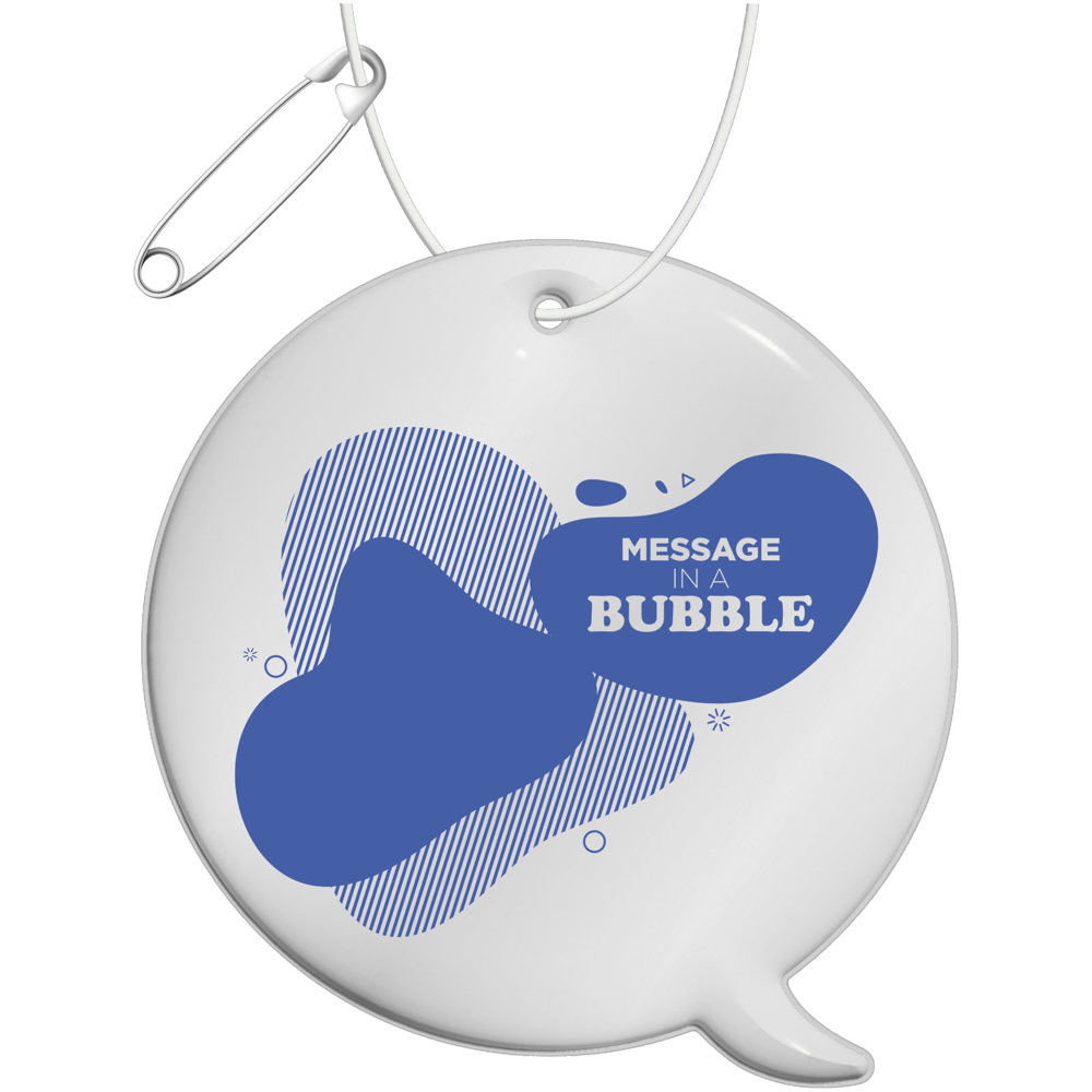 RFX™ H-09 reflecterende TPU hanger met bijschrift