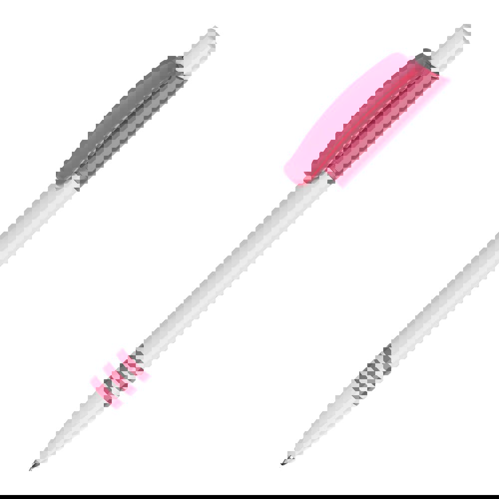 Balpen Tropic hardcolour - Wit / Roze