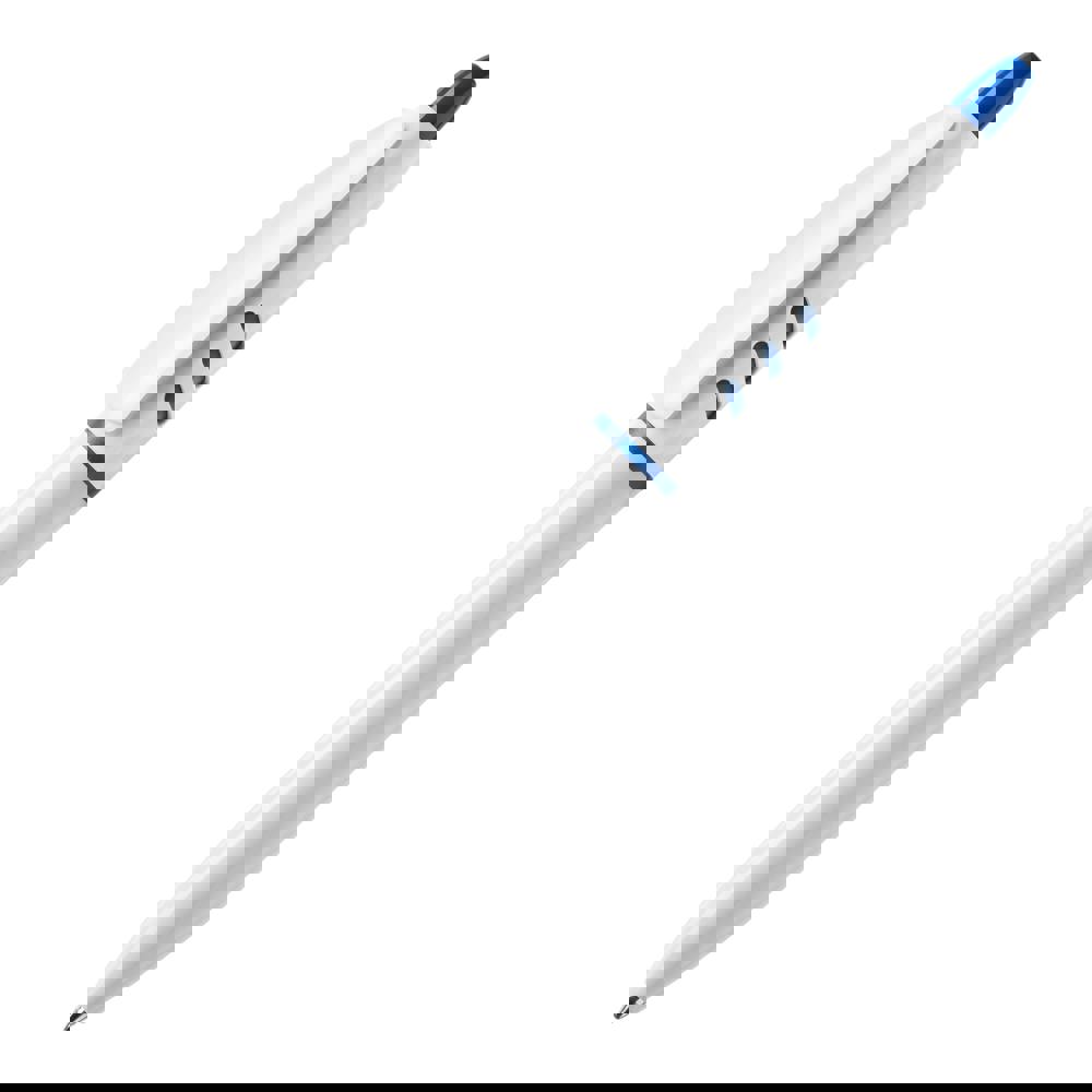 Balpen S30 hardcolour - Wit / Blauw