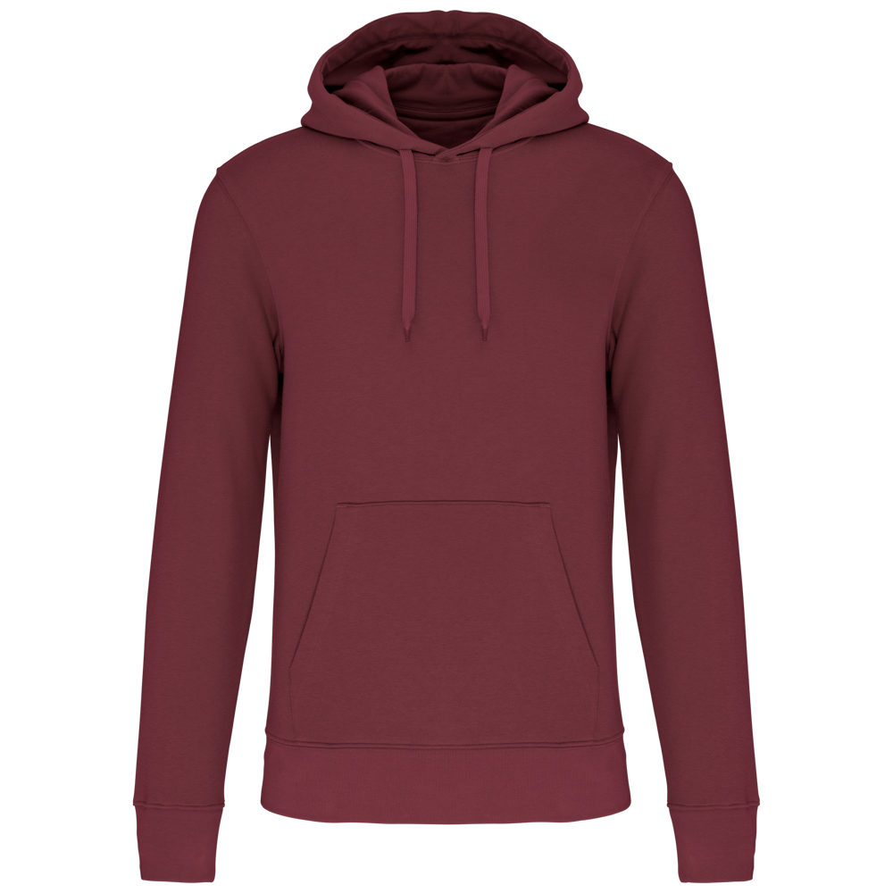 - Ecologische herensweater met capuchon - Wine