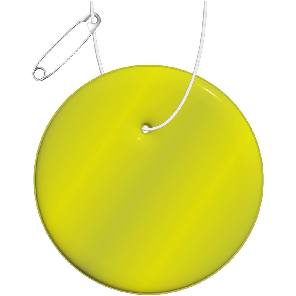 RFX™ H-16 ronde lichtgewicht reflecterende PVC hanger - Neon geel