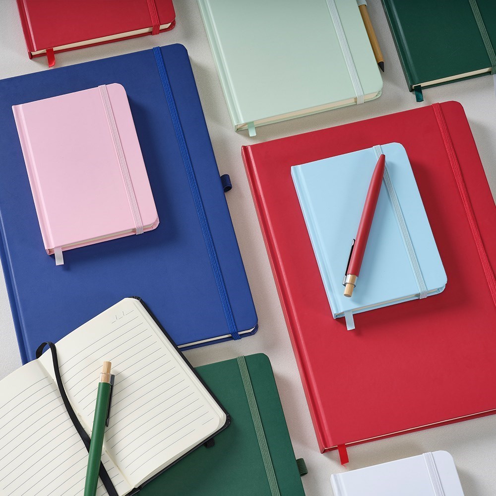 Marquez A6 notitieboek gerecycled papier 70 gsm - Zwart