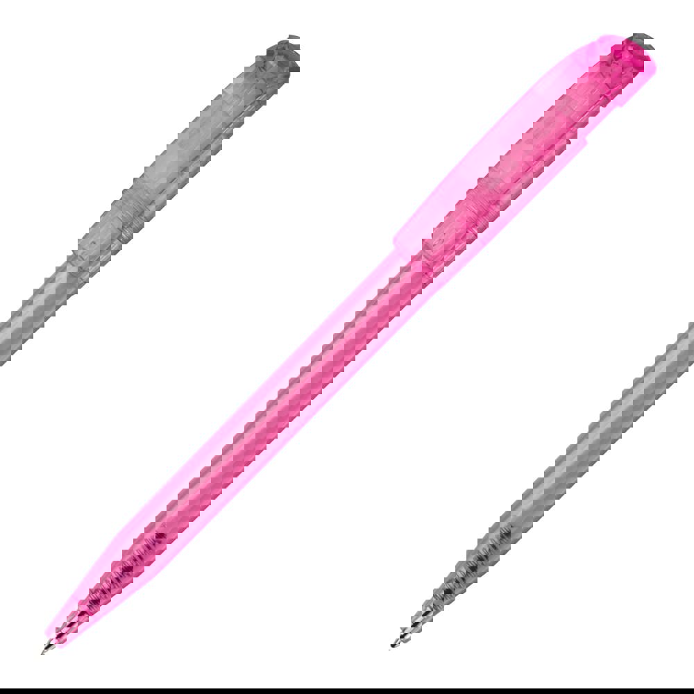 Balpen S45 Clear transparant - Transparant / Roze