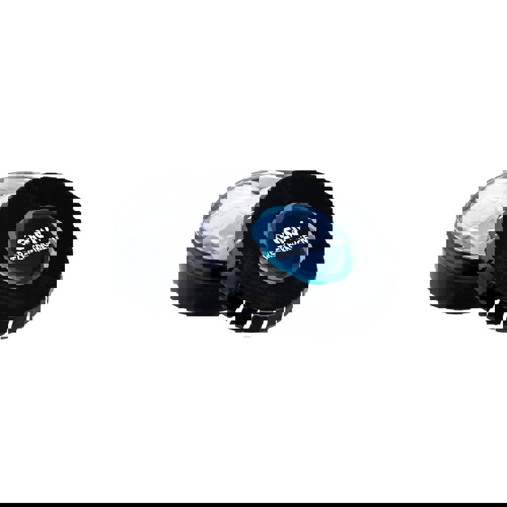 Mini clic-clac blikje met vorm pepermunt - Zwart