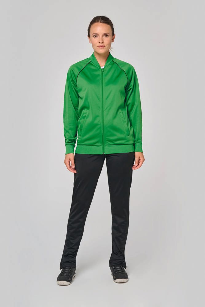 PA384 - Unisex trainingsjas met rits en biesje