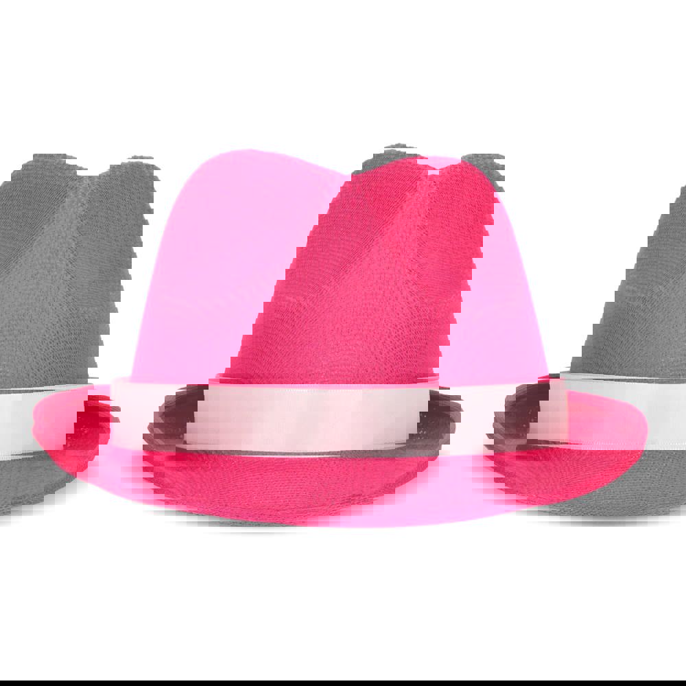 Polyester hoed met band