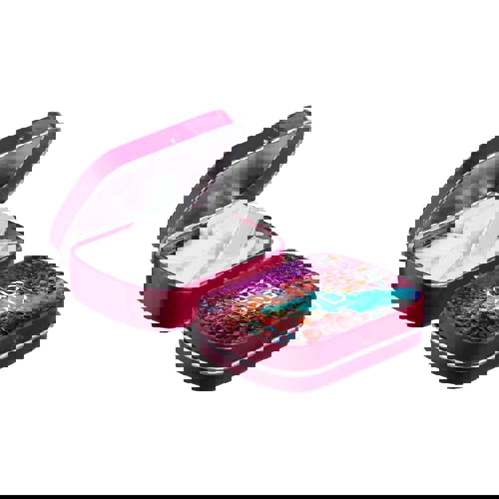 Mini scharnierblikje met vorm pepermunt