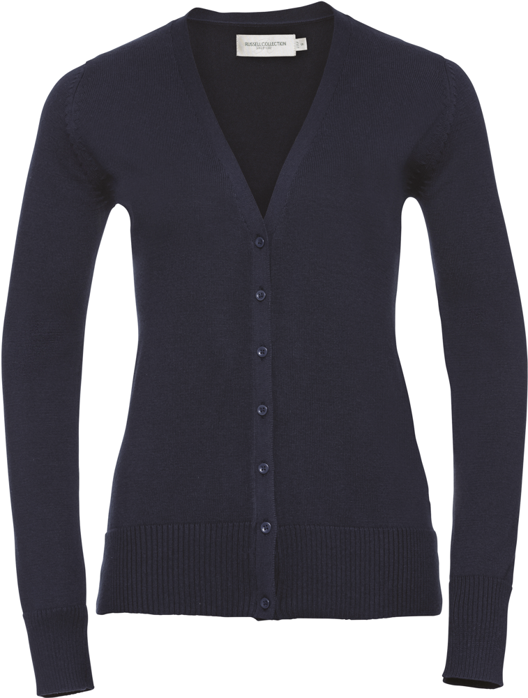 RU715F - Ladies' gebreid vest met V-hals - French Navy