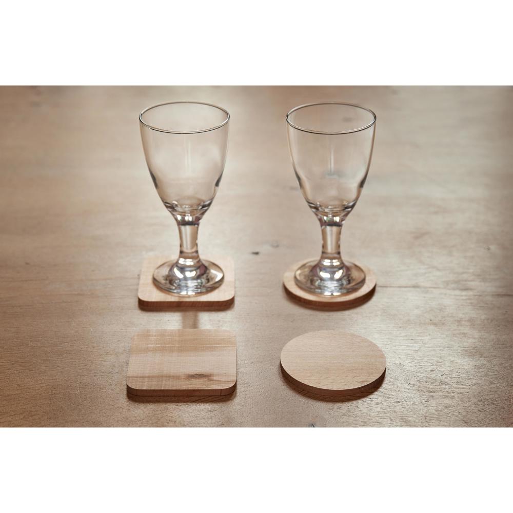 Onderzetter "Woody" vierkant