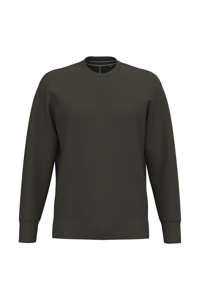 K488 - Sweater ronde hals - Dark Khaki