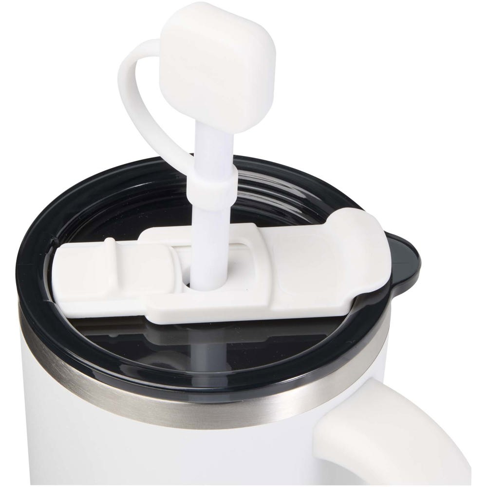 Sip deksel voor siliconen rietje - Wit