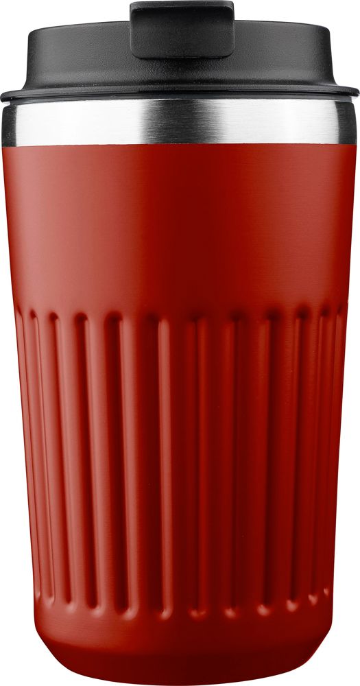 Gerecyclede roestvrijstalen reismok (400 ml) Chiara - bordeaux