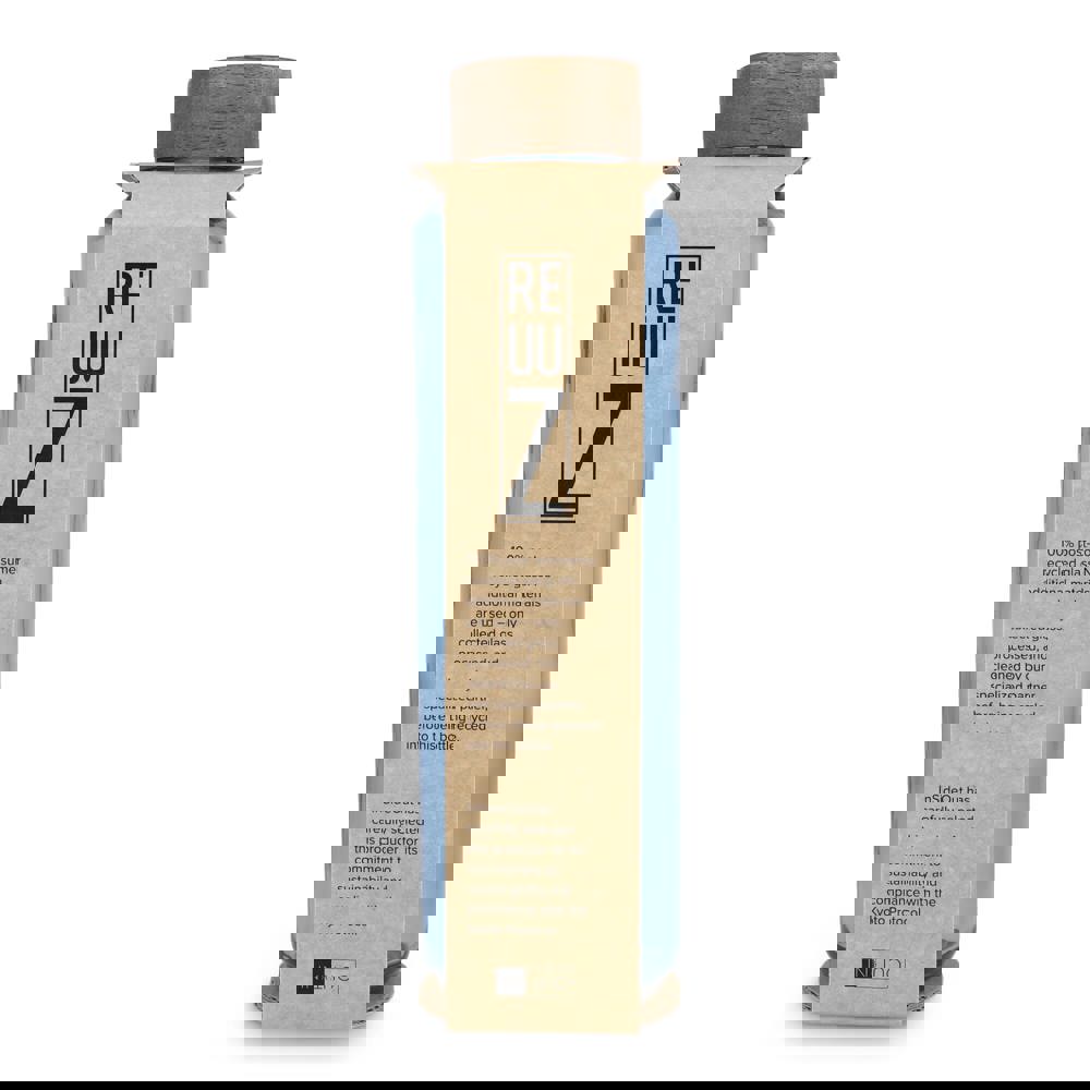 InSideOut Gerecyclede glazen Waterfles ReuuZ met houten dop 650 ml