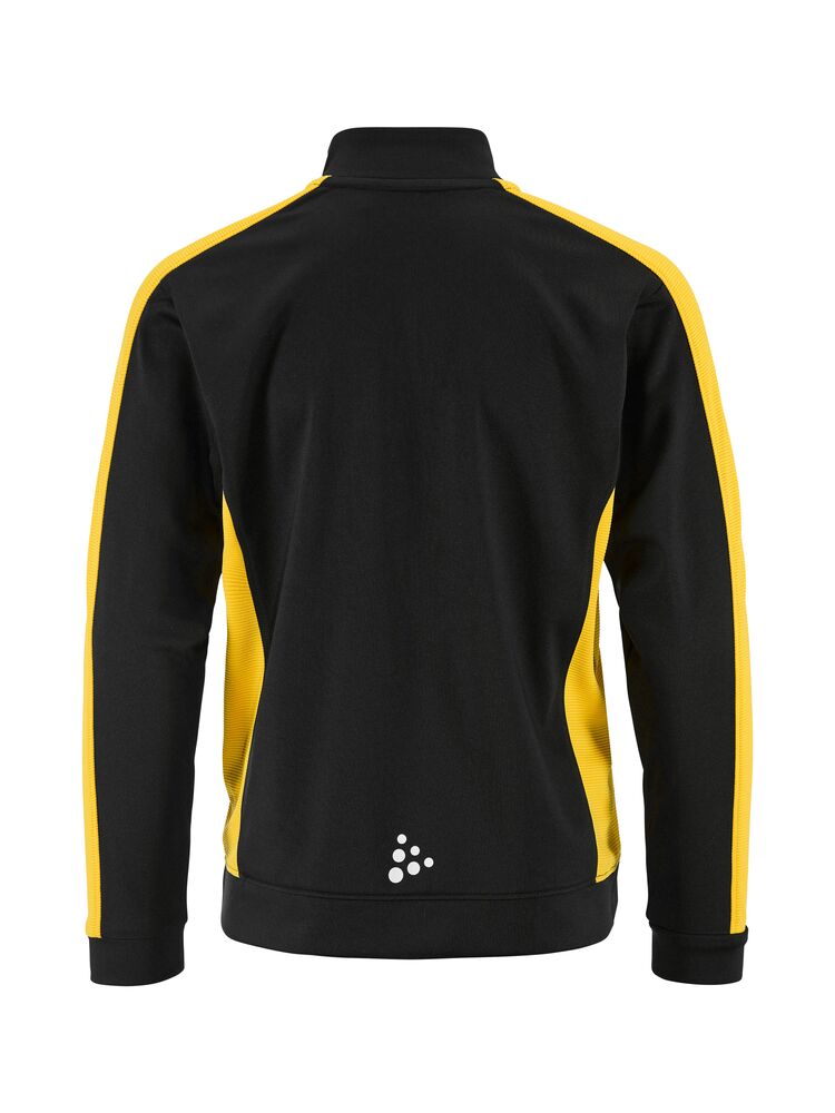 Craft - Evolve 2.0 Contrast Full Zip Jacket Jr Black/Sweden yellow 134/140