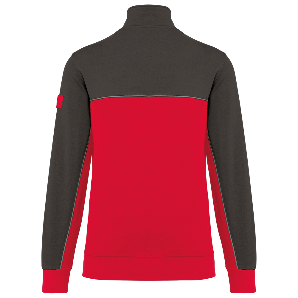 WK404X - Ecologische uniseks sweater met ritskraag