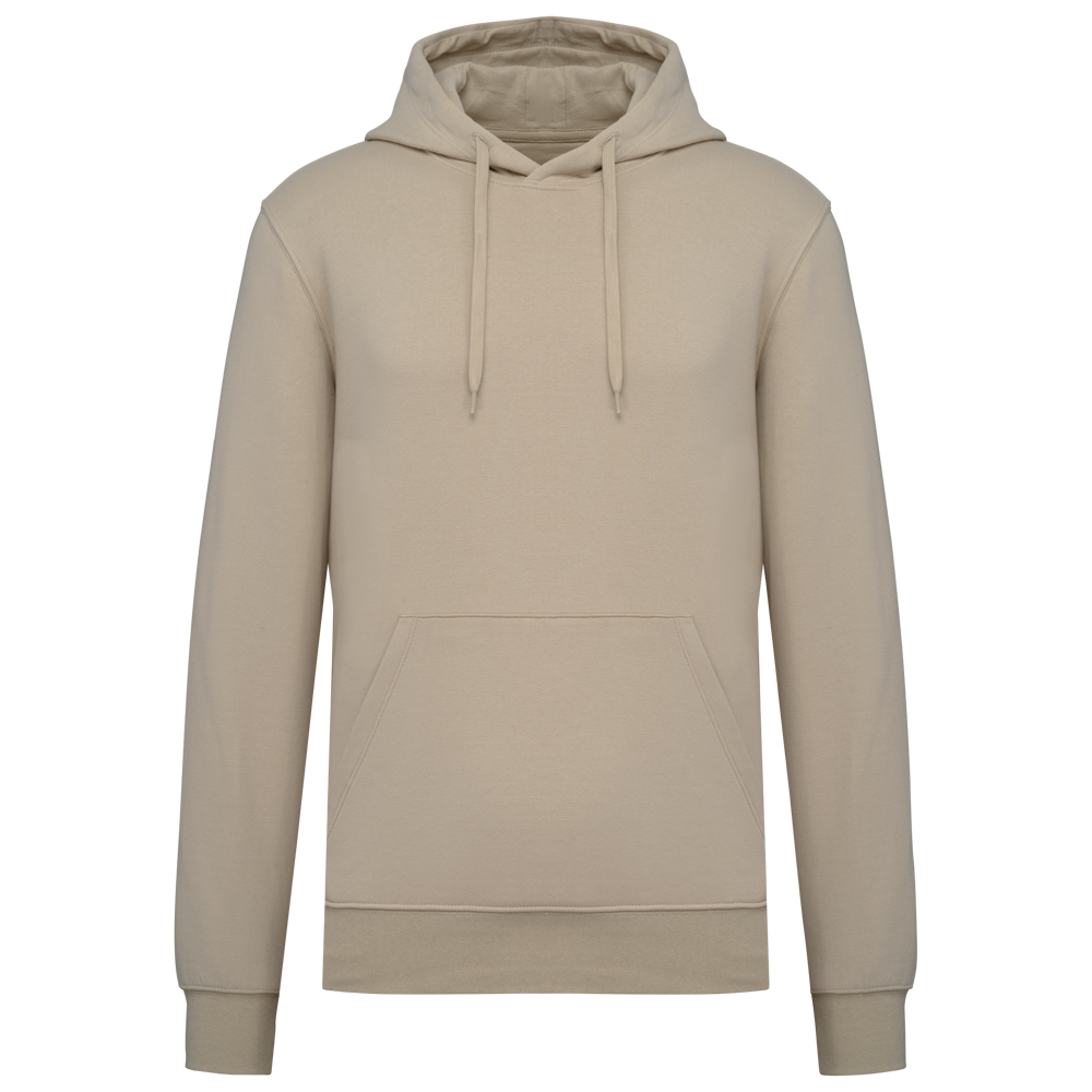- Ecologische herensweater met capuchon - Light Sand