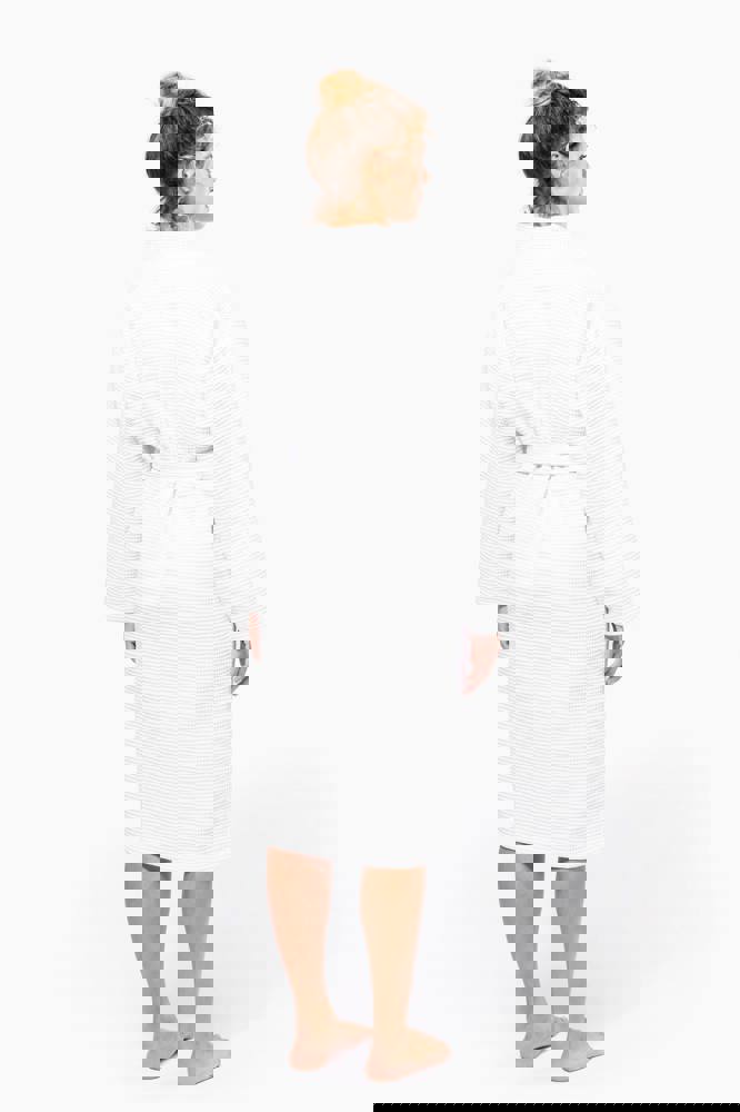 K122 - Kimono Badjas Honinggraatstructuur