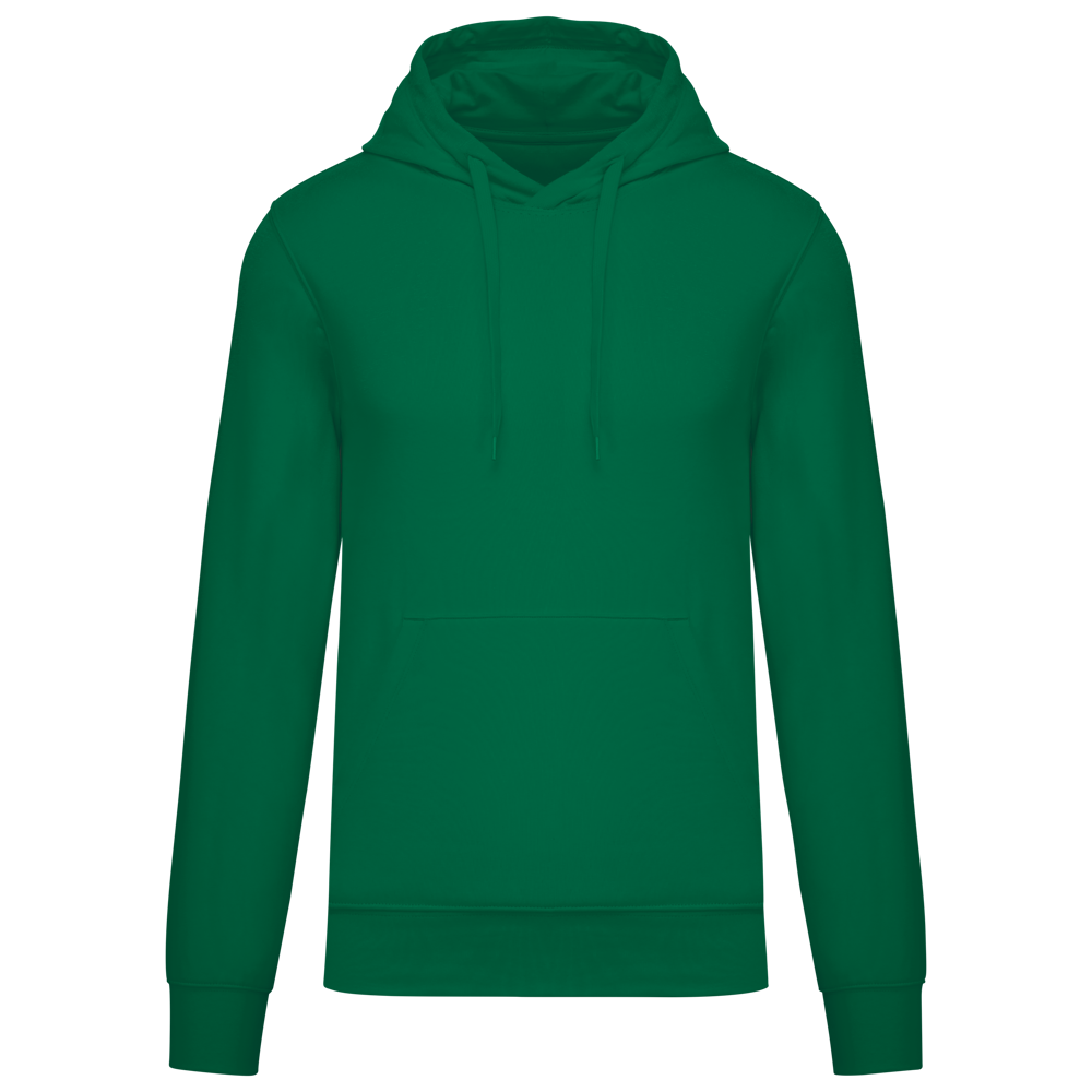 - Ecologische herensweater met capuchon - Kelly Green