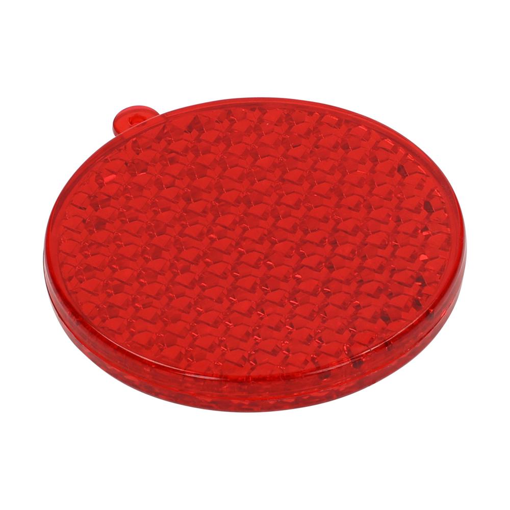 Reflector "Rond" - transparant-rood