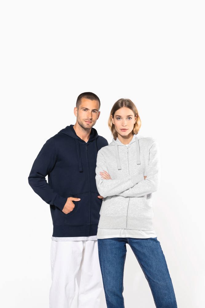 K454C - Hooded Sweater Met Rits