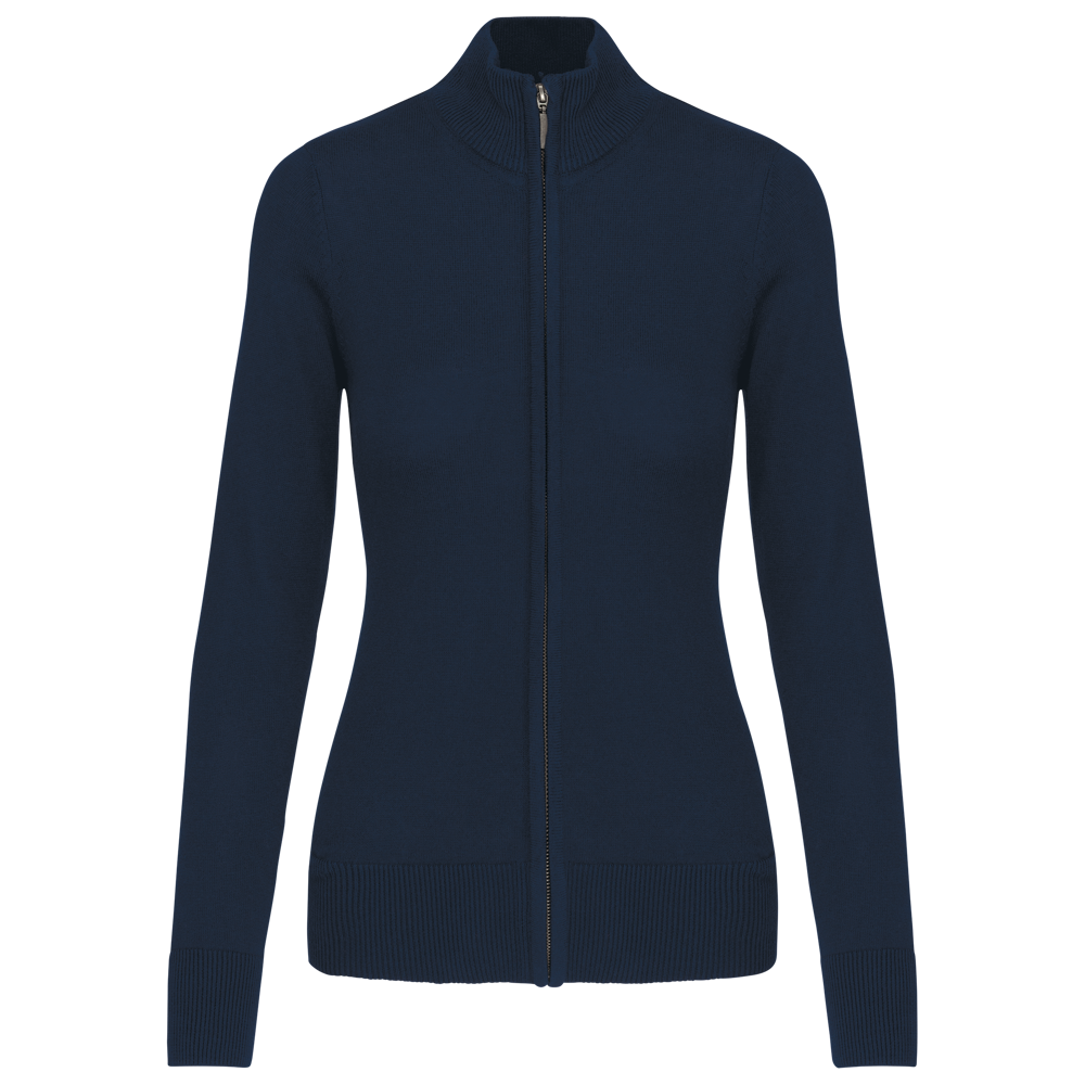 K962 - Dames cardigan met rits - Navy