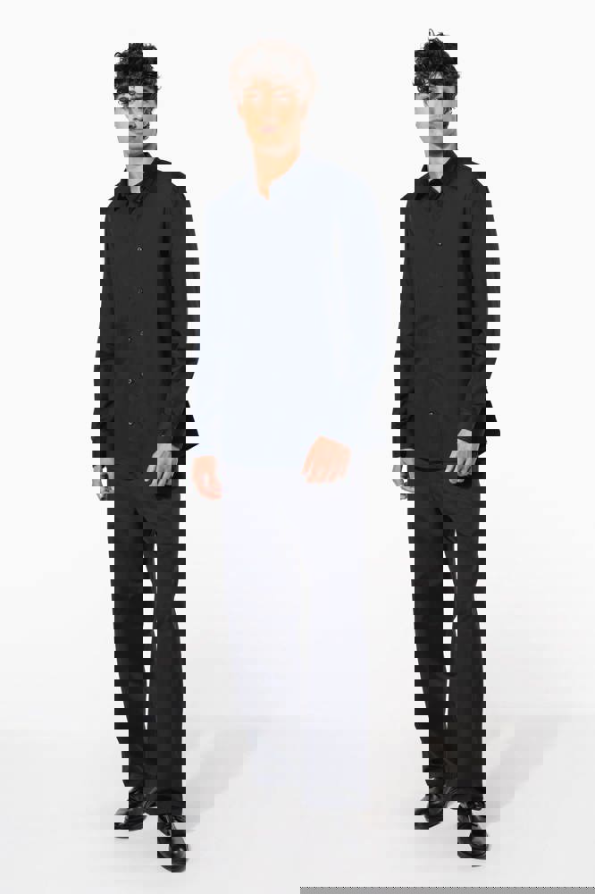 K513C - Herenoverhemd in popeline met lange mouwen