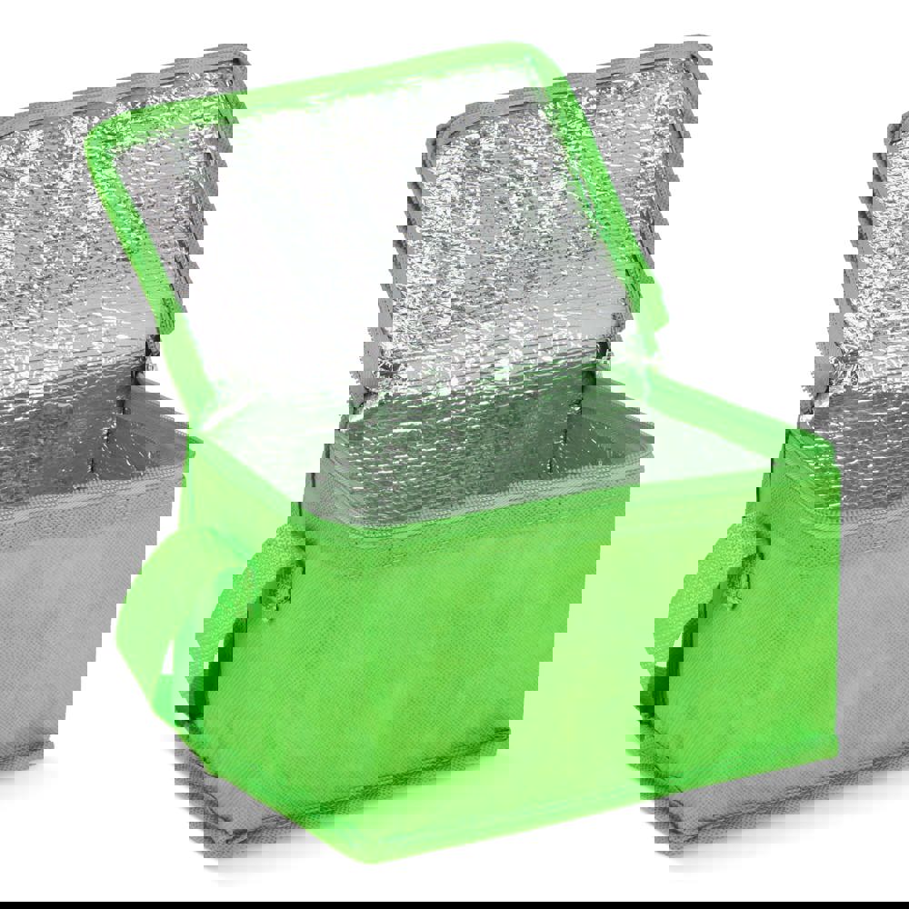 R-PET koeltas voor 6 blikjes, non-woven, 20 x 13 x 12,5 cm, 75 g/m²