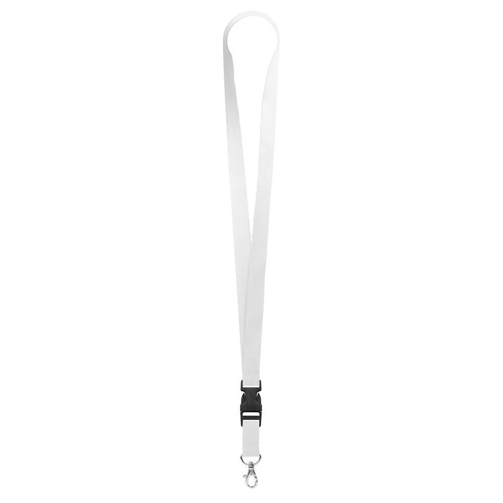 Keycord "standaard", breedte 20 mm - Wit