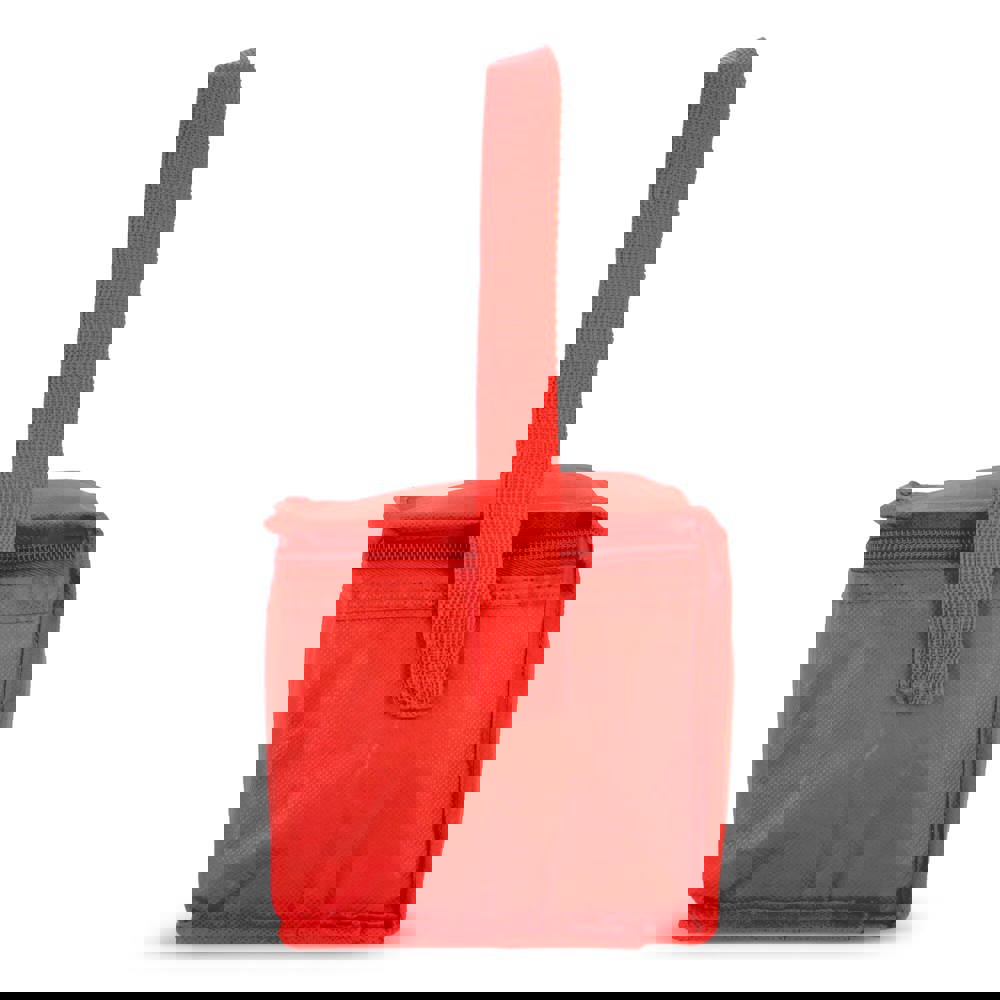 R-PET koeltas voor 6 blikjes, non-woven, 20 x 13 x 12,5 cm, 75 g/m²