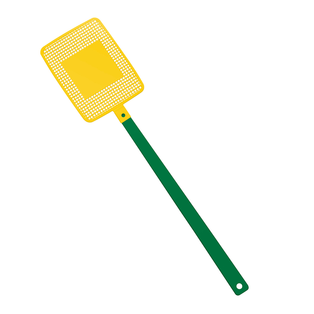 Vliegenmepper "vierkant" - groen/geel