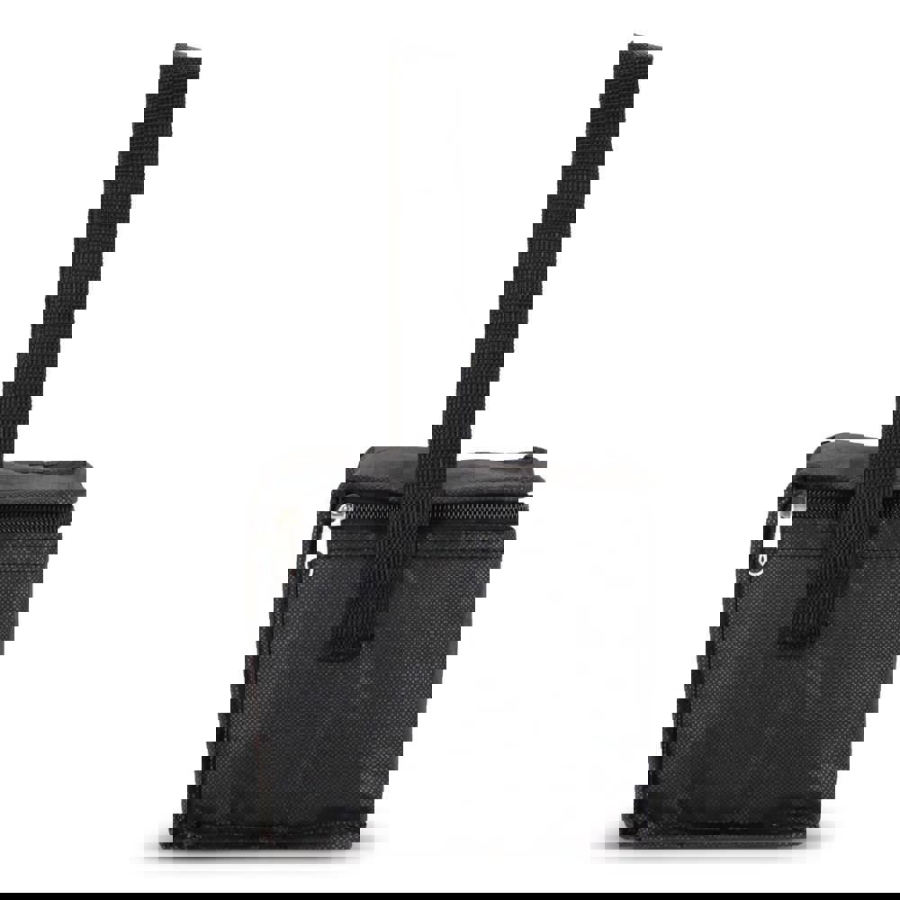 R-PET koeltas voor 6 blikjes, non-woven, 20 x 13 x 12,5 cm, 75 g/m²