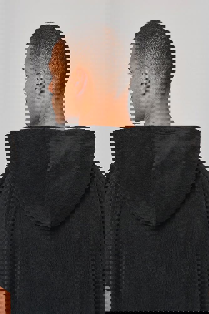 PA581 - Uniseks poncho met capuchon van badstof