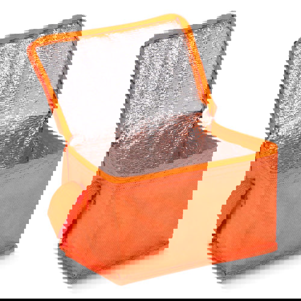 R-PET koeltas voor 6 blikjes, non-woven, 20 x 13 x 12,5 cm, 75 g/m²