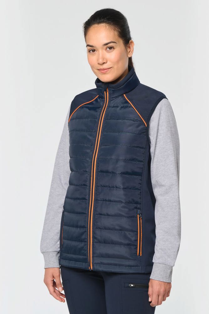 WK606 - Bodywarmer Day To Day in twee stoffen