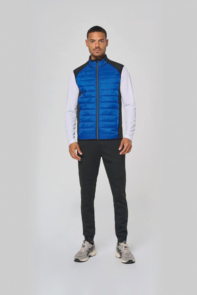 PA235 - BODYWARMER IN TWEE STOFFEN