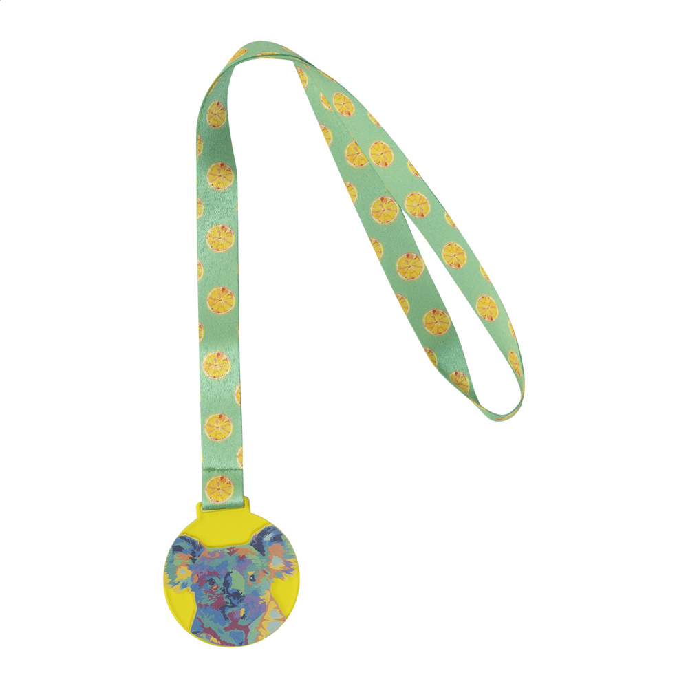 Subdal Colour - custom made medaille - transparant geel