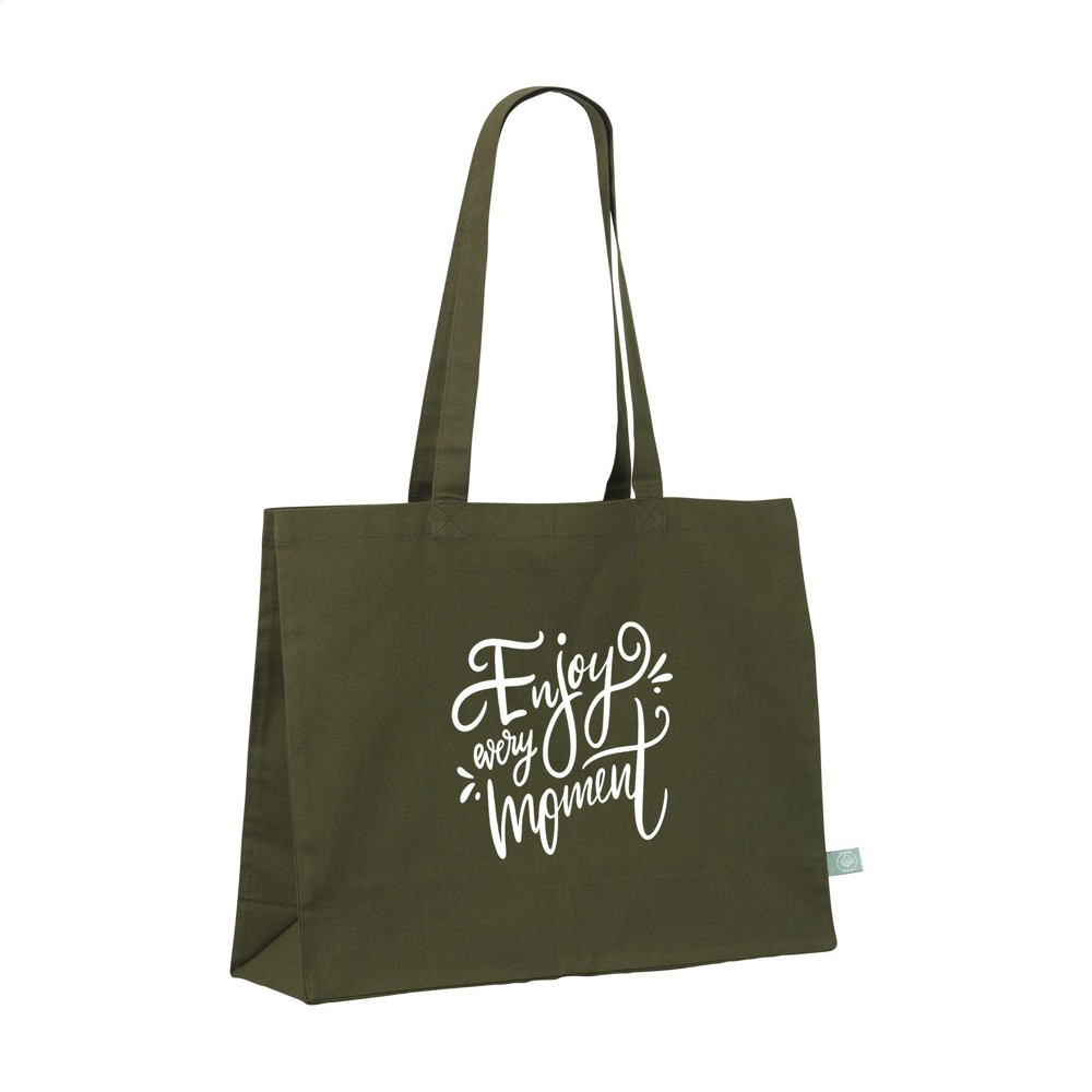 ECO Shopper Organic Cotton (180 g/m²) tas - olijfgroen (± PMS 5743C)