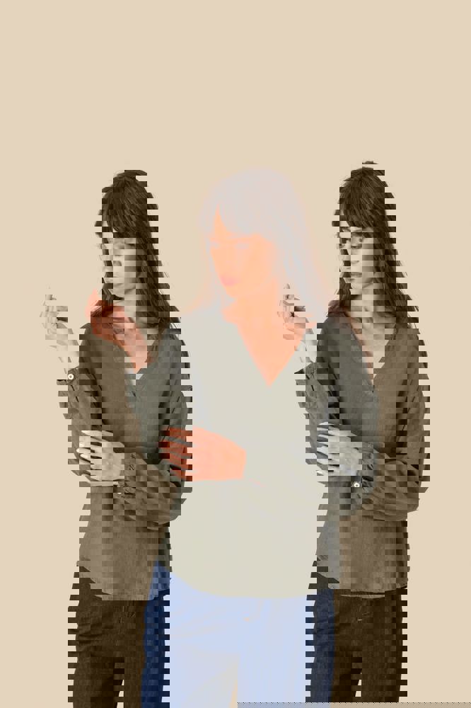 SP524 - Linnen damesblouse